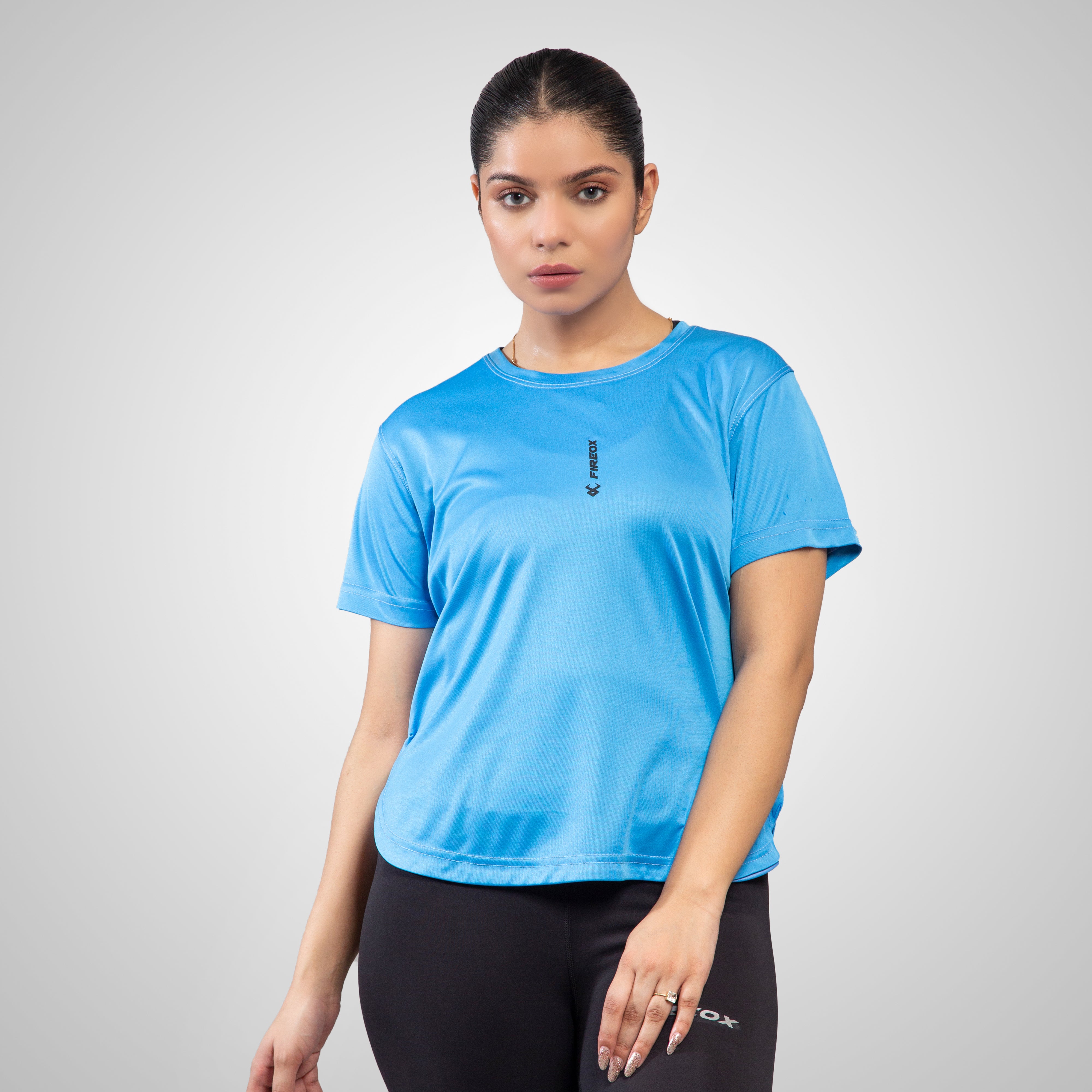 FIREOX Actifit Women T Shirt Sky Blue 2022