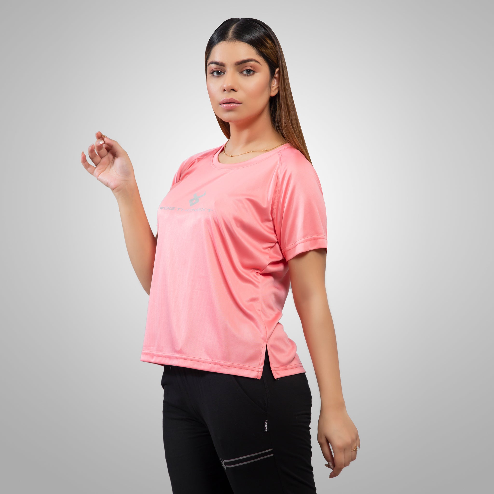 FIREOX Actifit Women T-Shirt, Salmon Rose, 2022,