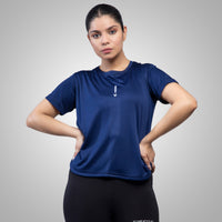 FIREOX Actifit Women T-Shirt, Navy Blue, 2022