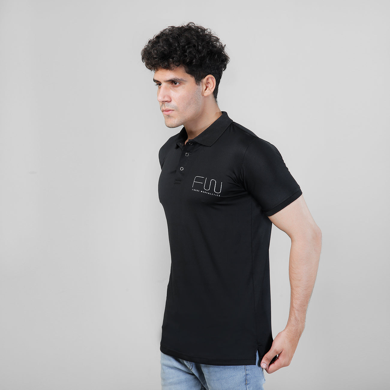 FIREOX Workaletics, Premium Fit, Polo Black