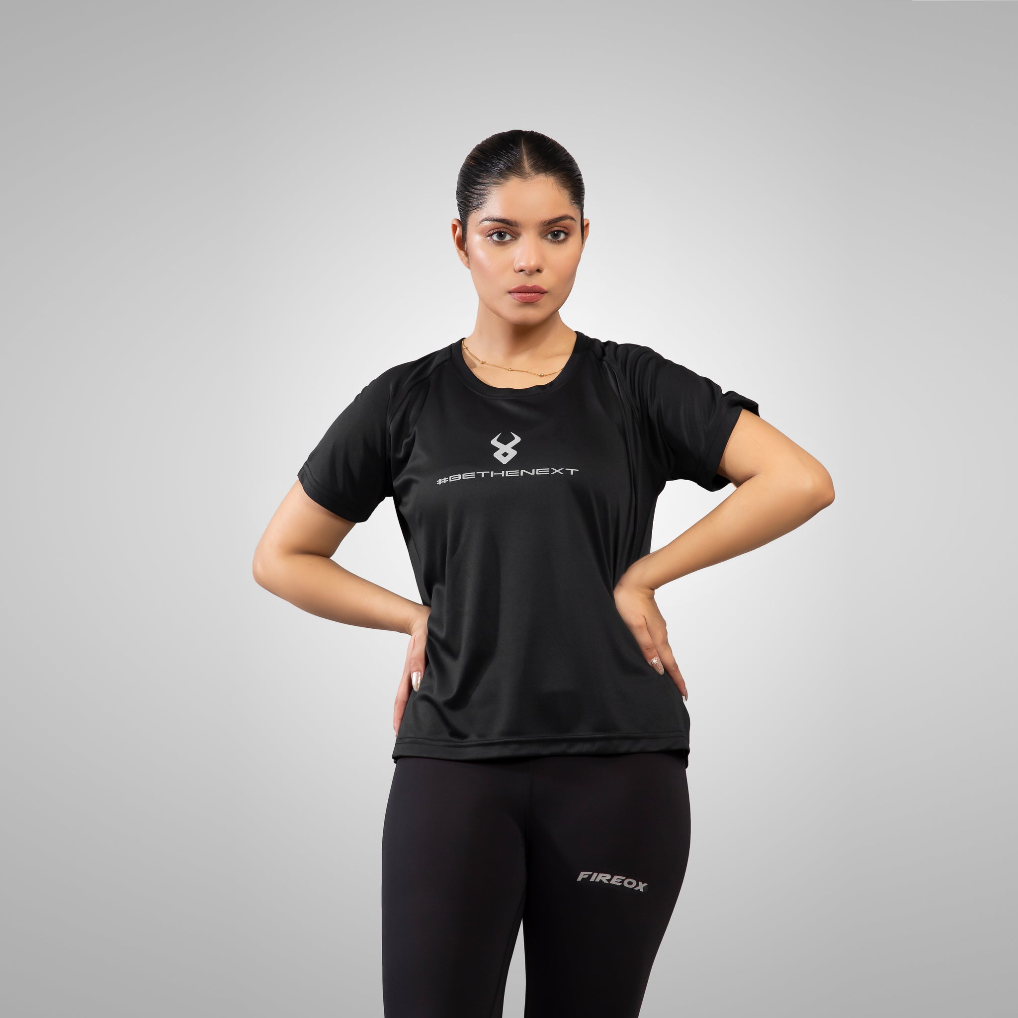 FIREOX Actifit Women T-Shirt, Black, 2022