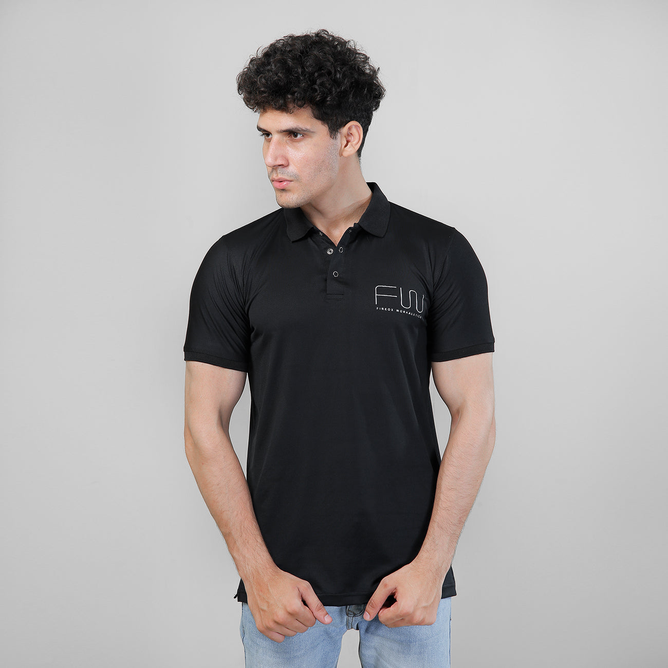 FIREOX Workaletics, Premium Fit, Polo Black
