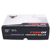 FIREOX HL 75 CRICKET BALLS, MACHINE STITCHED, RED