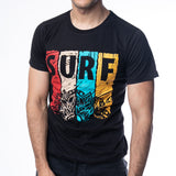 FIREOX Cotton T-Shirt, Half Sleeves, Round Neck, Black, D2