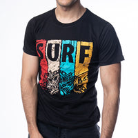 FIREOX Cotton T-Shirt, Half Sleeves, Round Neck, Black, D2