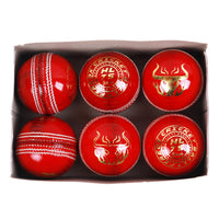 FIREOX HL 75 CRICKET BALLS, MACHINE STITCHED, RED