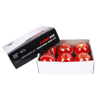 FIREOX HL 75 CRICKET BALLS, MACHINE STITCHED, RED