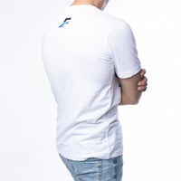 FIREOX Cotton T-Shirt, Half Sleeves, Round Neck, White, D1