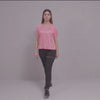 FIREOX Actifit Women T-Shirt, Salmon Rose, 2022,